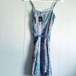 Naked Zebra Satin Tea Mini 90s Slip Dress Animal Print M Photo 2