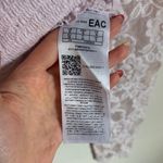 Guess Pink Nila Smocked Lace Long sleeve Crop Top Photo 3