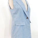 KLING 100% cotton shirt vest Blue Photo 2