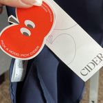 Cider  satin blue Highlow cowl neck slip dress Photo 3