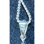 Tanzanite Cluster Flower Star Gemstone Sterling 925 Silver Necklace Photo 2