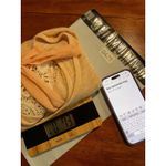 Charming Charlie Charming Charlies Peach Top Large Lace Tie Long Sleeve Blouse Shirt L‎ Flowy Photo 8