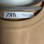 ZARA Tan Beige Cropped Sleeveless Sweater Vest Medium Photo 2