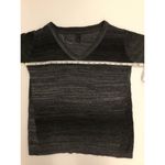 prAna Julien Charcoal Ombré Split Back V-neck Sweater Sz M Photo 2