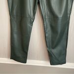 Eloquii  Classic Fit Slim Faux Leather Pant Women’s Size 16 Green Photo 6