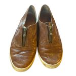 Frye  Brown Leather Dylan Zip Moto‎ Slip On Shoes Size 9 Photo 7