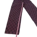 Topshop NWT Purple Checkerboard Grid Plaid Carpenter Mom Jeans New High Rise Photo 6