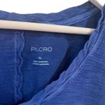 Pilcro and the Letterpress Pilcro 100% cotton blue short sleeve vneck XL Photo 1