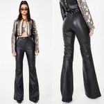 I am gia I.AM.GIA Desiree Studded Vegan Leather Pants Black Photo 1
