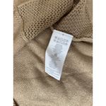 Michael Kors Metallic Knit Tank Top Gold Sparkle Sheer Mesh Women's Size M Photo 3