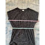 Junarose Heathered Black White Spacedye Relaxed Fit Short Sleeve T Shirt Dress S Photo 3