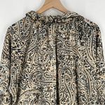 OPT Boho Paisley Print Long Sleeve Tiered Midi Dress Peasant Prairie Ruffle M Green Size M Photo 9