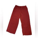 French Laundry French‎ Laundry Womens Size Large Dress Pants Drawstring Pockets Wide Leg Red Photo 1