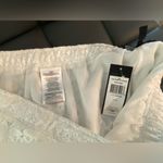 BCBGMAXAZRIA New  White Lace High Mid Waisted Shorts Photo 4