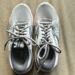 Brooks Women’s Adrenaline 21 Oyster/Alloy/Light Blue 8 Wide Photo 1