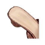 Loeffler Randall new  𒀭Emilia Pleated Bow Mule Heel 𒀭Metal Rose Plissé 𒀭 6.5M Photo 10