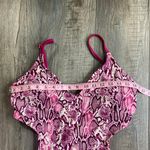 Bebe Swim Pink Snakeprint One Piece Photo 9