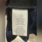 Alex Evenings  Black with Blue Pattern Top and Sequins Photo 7