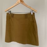 Milly  | Green Silk Blend Mini Skirt Studded | S Photo 3