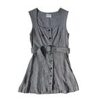 MATTHEW BRUCH Apron Mini‎ Dress in Black Repaired Size M Photo 1