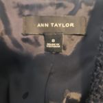 Ann Taylor Navy Two Button Blazer Gold Button Classic Workwear Preppy Textured 8 Photo 3