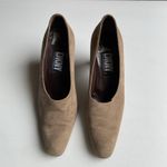 Donna Karan Vintage DKNY Taupe Suede Heels Size 7 | Made in Italy | Vero Cuoio Sole Photo 3