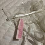 Victoria's Secret Victoria’s Secret Sheer Lace White Lingerie Chemise Slip M Medium Ribbon Accents Photo 14
