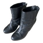Rag and Bone  Newbury Black Leather Newbury Ankle Booties Size 6 Photo 1