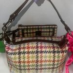 Coach RARE Y2K Vintage wool tweed mini baguette Photo 4
