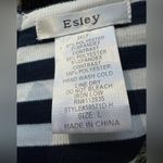 Esley Vintage Elsey Navy Blue White striped Sleeveless Dress Women’s Size Large Photo 11