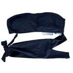 Moeva London‎ Women’s Black Solid Alberta Wrap Tie Bikini Swim Top Large Photo 1