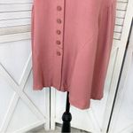 Simply Noelle Sleeveless Button Front Split Seam Tunic Shirt Mauve Pink Small Photo 6