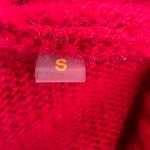 From Future winter sports oversized cashmere turtleneck embroidered sweater sz S Red Photo 5