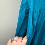 Forever 21  Blue Sleeveless V Neckline Wide Leg‎ Jumpsuit Size L Photo 3