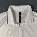 Mondetta  Womens XL White Active 1/4 Zip Short Sleeve Mesh Polo Shirt Photo 1