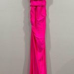 La Femme 29020 Strappy Back Bodycon Maxi Gown Dress Neon Pink Size 6 Photo 1