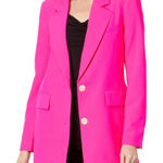 Vince Camuto Notch Collar Poly Base Blazer Hot Pink size 8 Photo 0