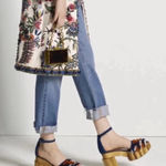 Tory Burch New! Alma Platform Wooden Block Heels Sz 6.5 $595 Photo 0