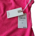 Good American Women’s XS Always Fits One Shoulder Swimsuitsuit Textured Hot Pink Photo 4