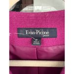 Evan Picone Hot Pink Cropped Blazer Jacket Textured Tweed Everyday Photo 1