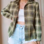 VINTAGE GREEN PLAID BLAZER Size L Photo 0