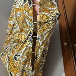 Michael Kors -  Women Shirt Top Medium Yellow Black  Open Shoulder Marigold Photo 2