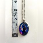1pc Oval‎ Painted Witch Moon Avatar Pendant Necklace Silver Plated Accessories Silver Photo 9