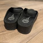 Jeffrey Campbell Grid Platform Wedge Slides Sandals 90s Y2K black Size 8 Photo 2