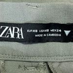 ZARA Gray High Waisted Pleated Wide Leg Loose Fit Trouser Dress Pants Size XS Photo 3