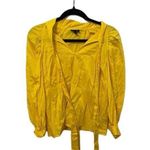 Who What Wear  Long Sleeve Yellow Blouse Size Medium Photo 0