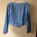 Levi's Blue Denim Blouse Photo 6