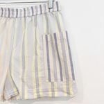 Rails Striped Organic Cotton Poplin Pull On Elastic Waist Boxer Shorts Large Photo 4
