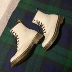 Dr. Martens 1460 Patent Leather White Boots Photo 2