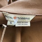 Royal Robbins tan long sleeve collared ponte zip shirt UPF50 size small Photo 5